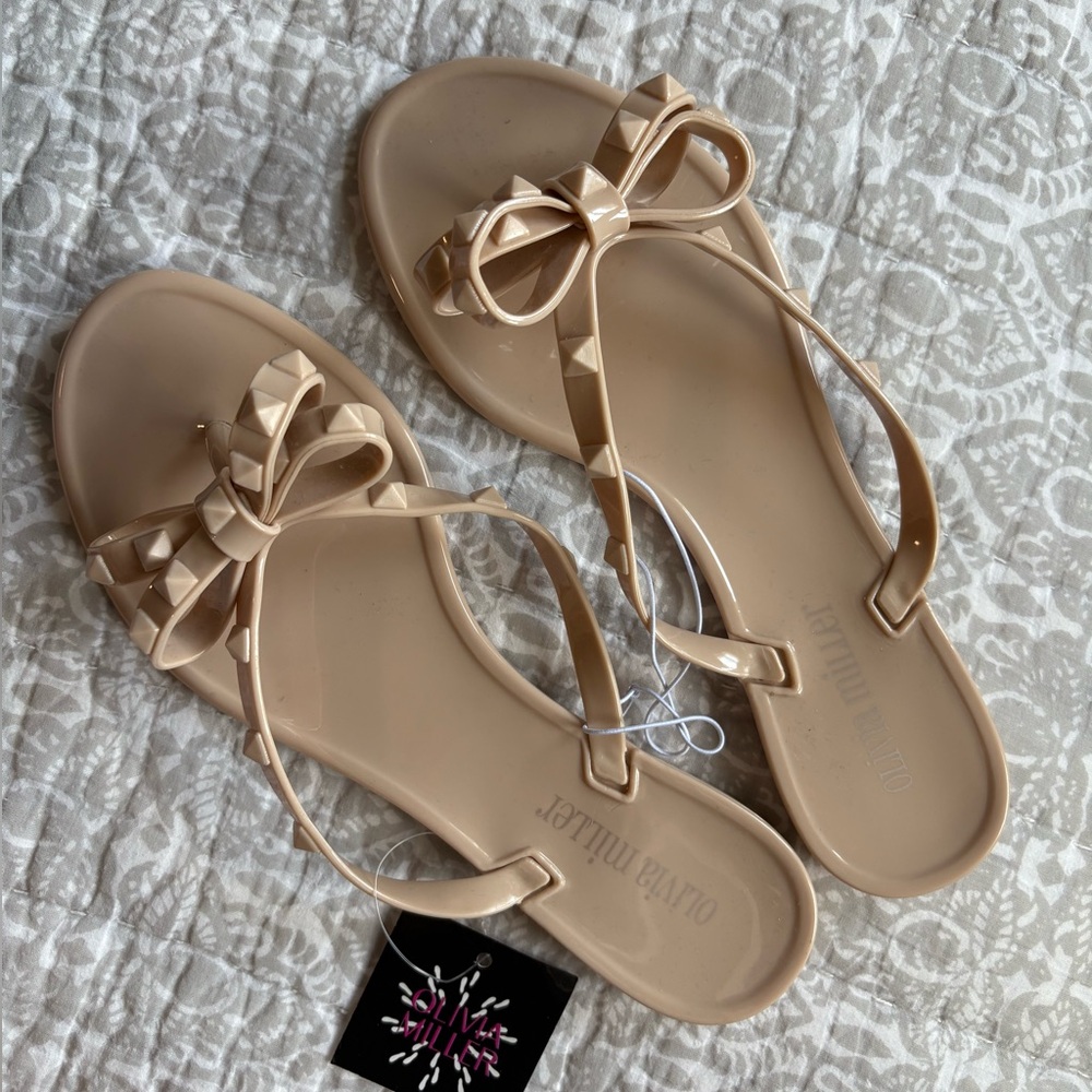 Studded Bow Sandals